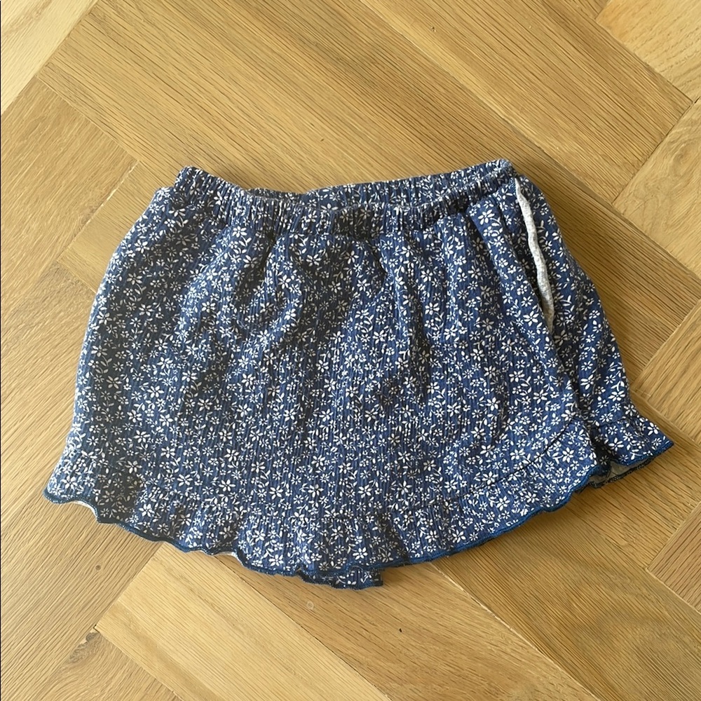Zara Blue Floral Skort for Kids